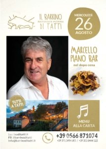 26 agosto 2020 - Piano Bar con Marcello - Il Barrino di Tatti