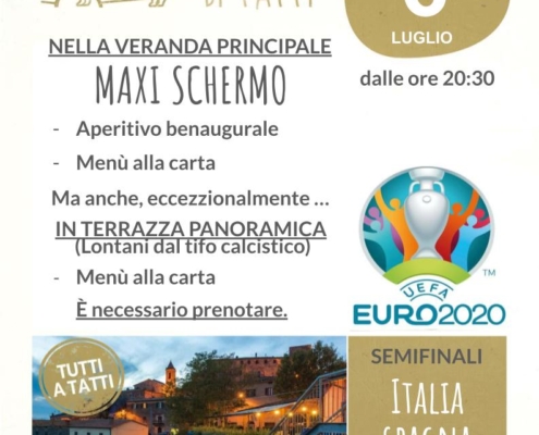 6 luglio 2021 - Maxi schermo - europei di calcio - Il Barrino di Tatti