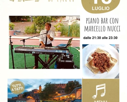 18 luglio - Piano bar con Marcello - Barrino di Tatti