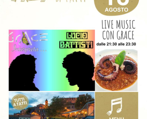 18 agosto 2021 - Piano bar - Il Barrino di Tatti ristorante pizzeria - cucina di stagione e del territorio