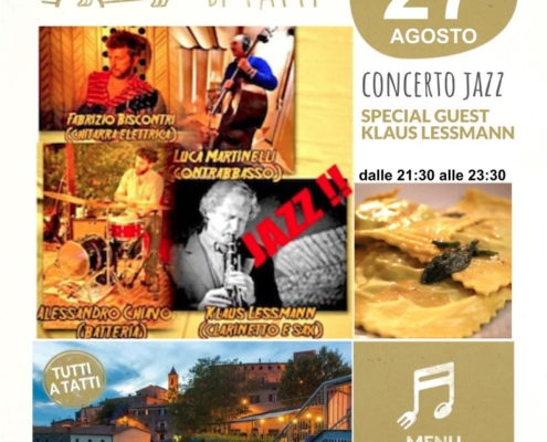 27 agosto 2021 - Piano bar - Il Barrino di Tatti ristorante pizzeria - cucina di stagione e del territorio