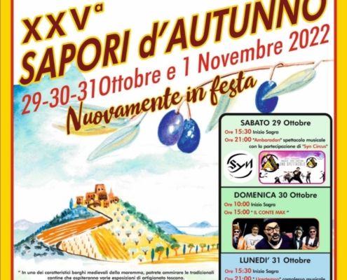 sapori d'autunni 29 30 31 ottobre - Il Barrino di Tatti2022