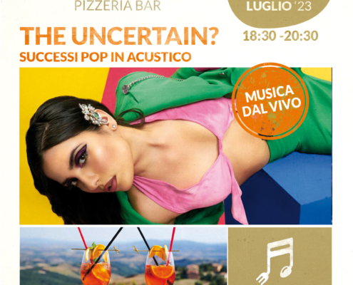 The Uncertain? 30 luglio 2023 ore 18:30 - Aperimusc: aperitivo con musica dal vivo nella terrazza alta super panoramica! - Il Barrino di Tatti