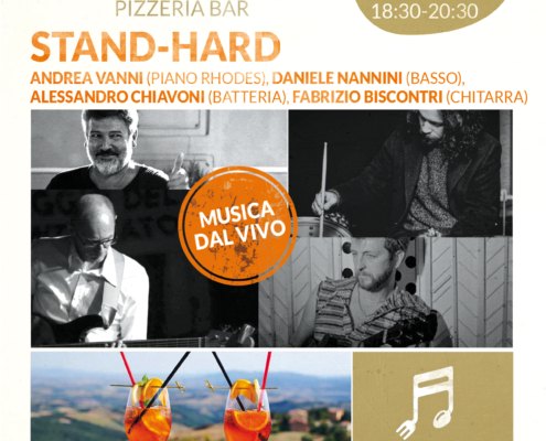 Stand-Hard - 9 agosto 2023 ore 18:30 - Cena con musica dal vivo in terrazza panoramica - Il Barrino di Tatti