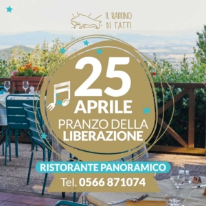 Pranzo della Liberazione 25 aprile 2024 - ristorante panoramico - Il Barrino di Tatti - Tatti (Grosseto)